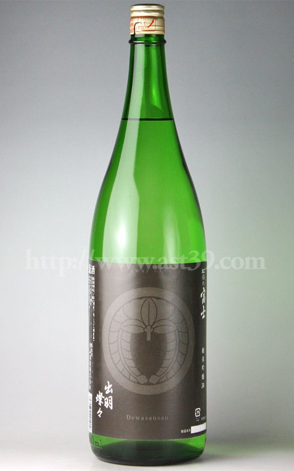 画像1: 【日本酒】 松嶺の富士 家紋ラベル 出羽燦々50 純米吟醸 1.8L (1)